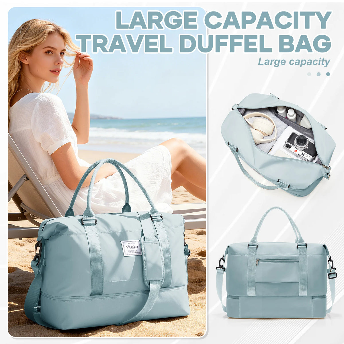 Versatile Travel Backpack | Large Lightweight Bag with Multiple Compartments | Ideal for Weekend Getaways and Hospital Visits 7