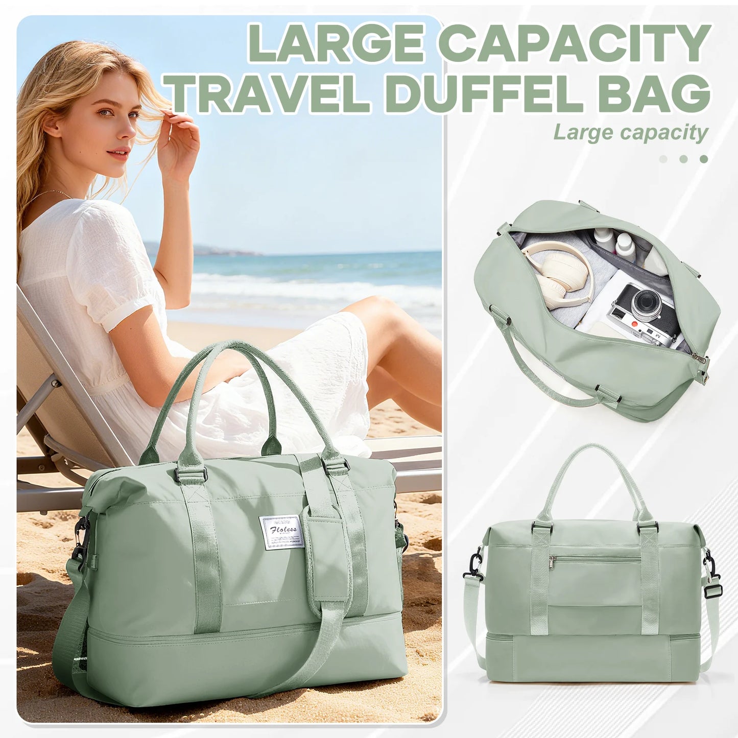 Versatile Travel Backpack | Large Lightweight Bag with Multiple Compartments | Ideal for Weekend Getaways and Hospital Visits 9