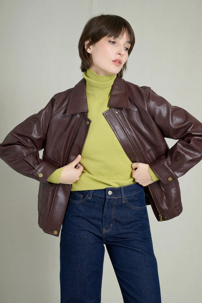 Veste Bombers Bergundy 2