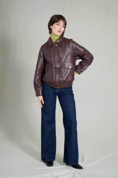 Veste Bombers Bergundy 7
