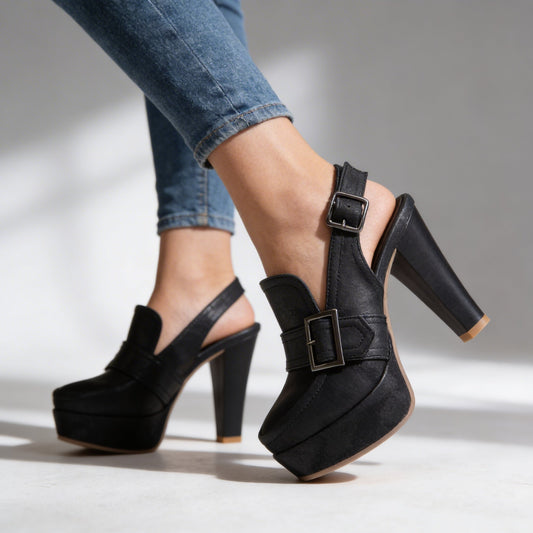 Victoria | Platform Block Heel Sandals 1