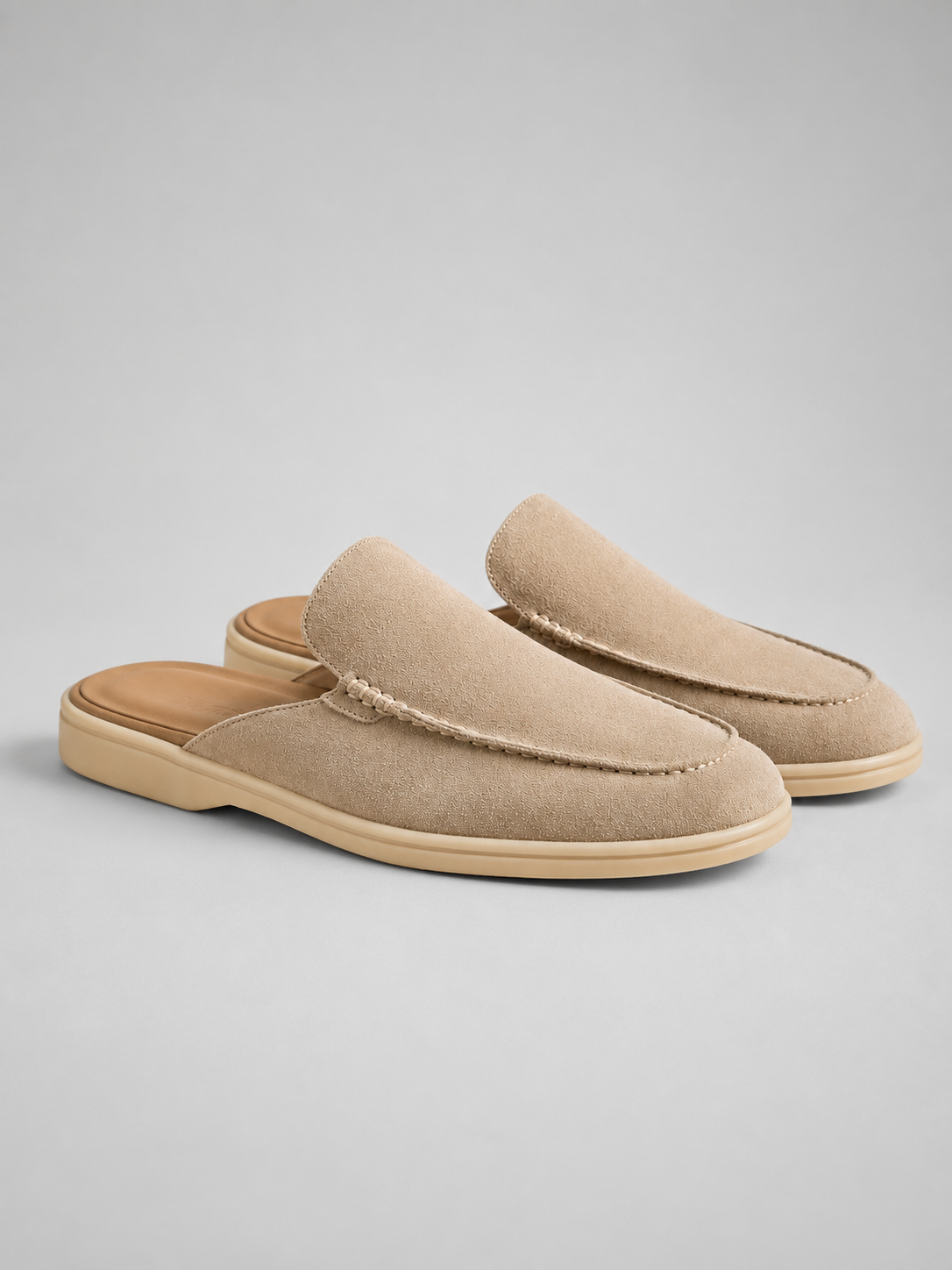 Vincent | Men's Suede Mule Loafers 0
