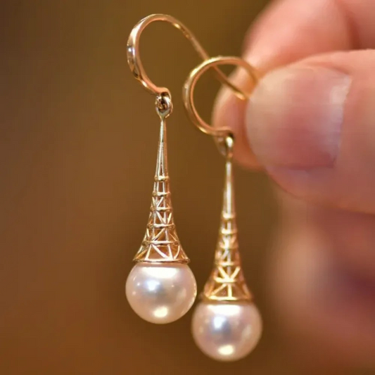 Vintage-Inspired Golden Hoop Earrings 0