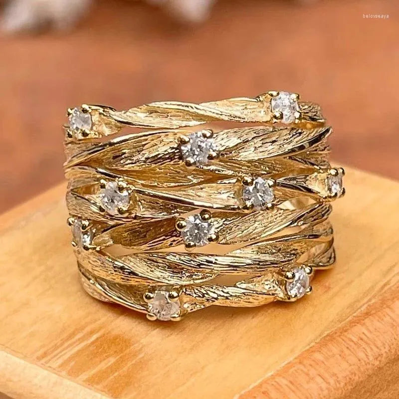 Vintage Boho Gold Ring 0