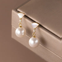 Vintage Silver Pearl Studs 0