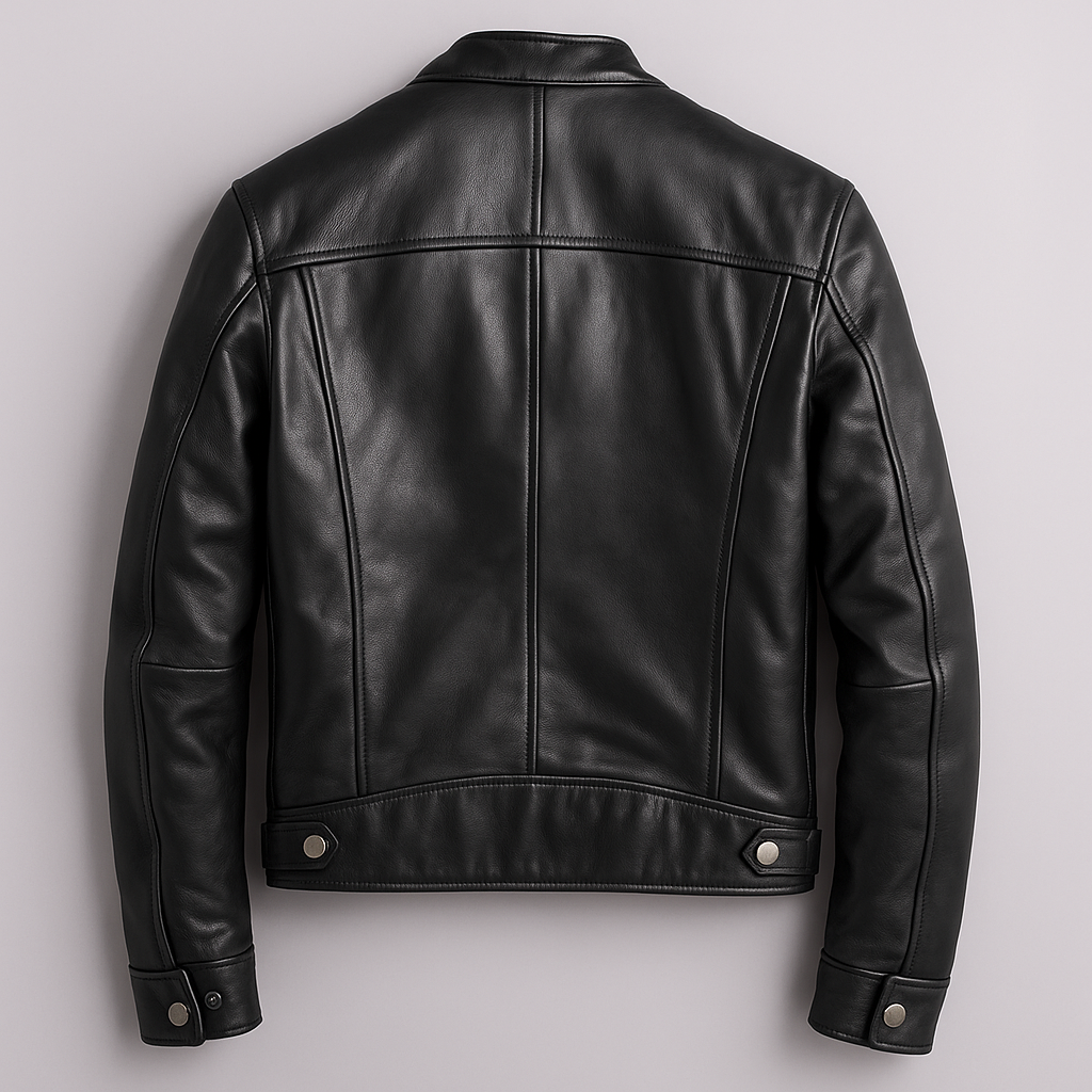 Vintage jacket with stand collar and zip pockets 4