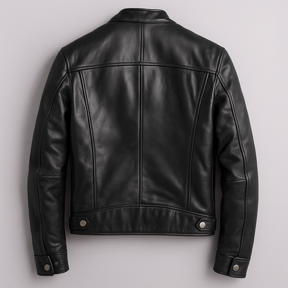 Vintage jacket with stand collar and zip pockets 4