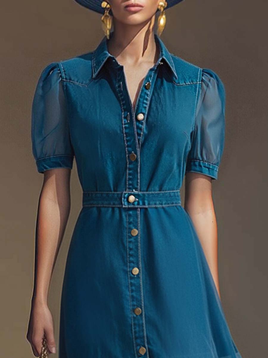 Viola | Button Front V-Neck Maxi Dress 2