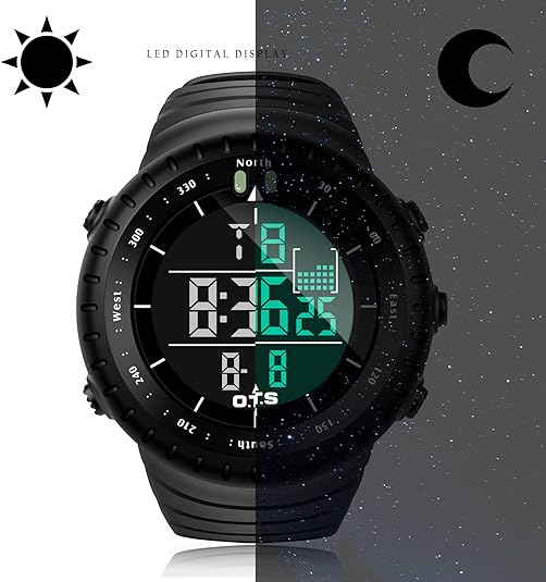 Waterproof Men's Digital Sports Watch - Henry 5