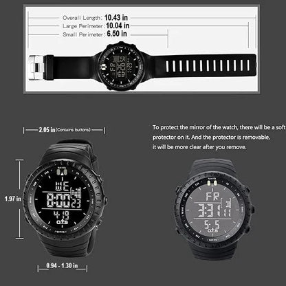 Waterproof Men's Digital Sports Watch - Henry 8