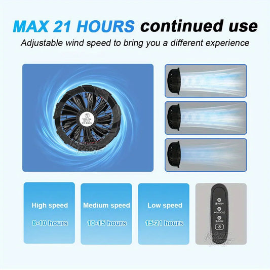 Wearable Cooling Vest | Lightweight Cooling Jacket with 13-Hour Battery Life | Ideal for Hot Weather Activities 3
