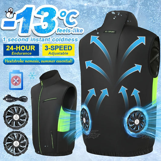 Wearable Cooling Vest | Lightweight Cooling Jacket with 13-Hour Battery Life | Ideal for Hot Weather Activities 6