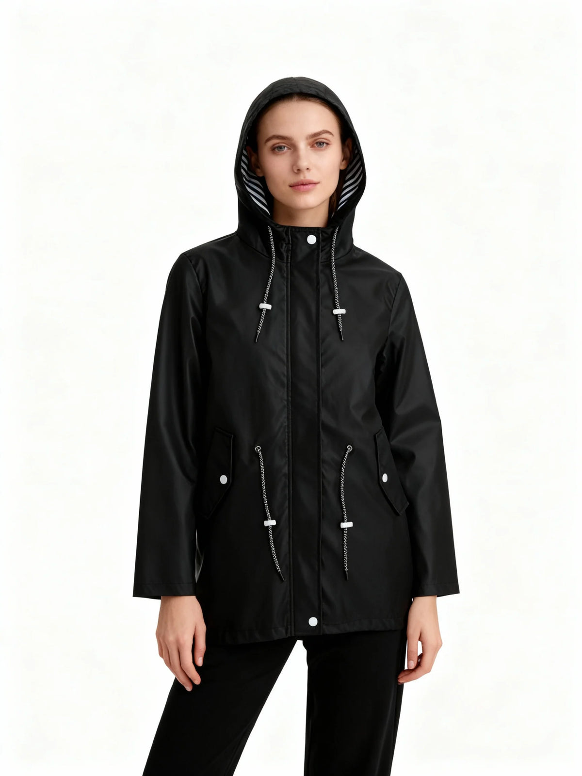 Wesley Weatherproof Coat | Hooded, Water-Repellent, Adjustable Fit 3
