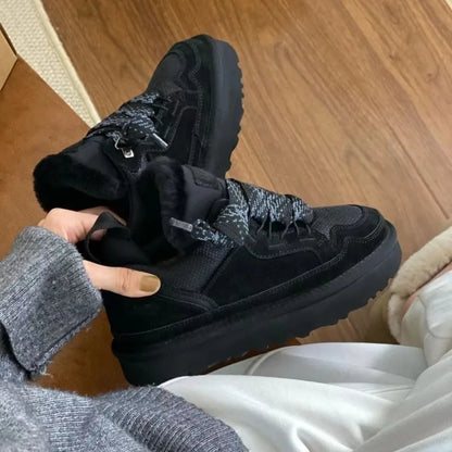 Winter Boots for Women Fleece Thickened Snow Boots 2