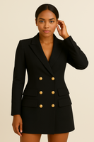 Women's Double-Breasted Blazer Dress 0