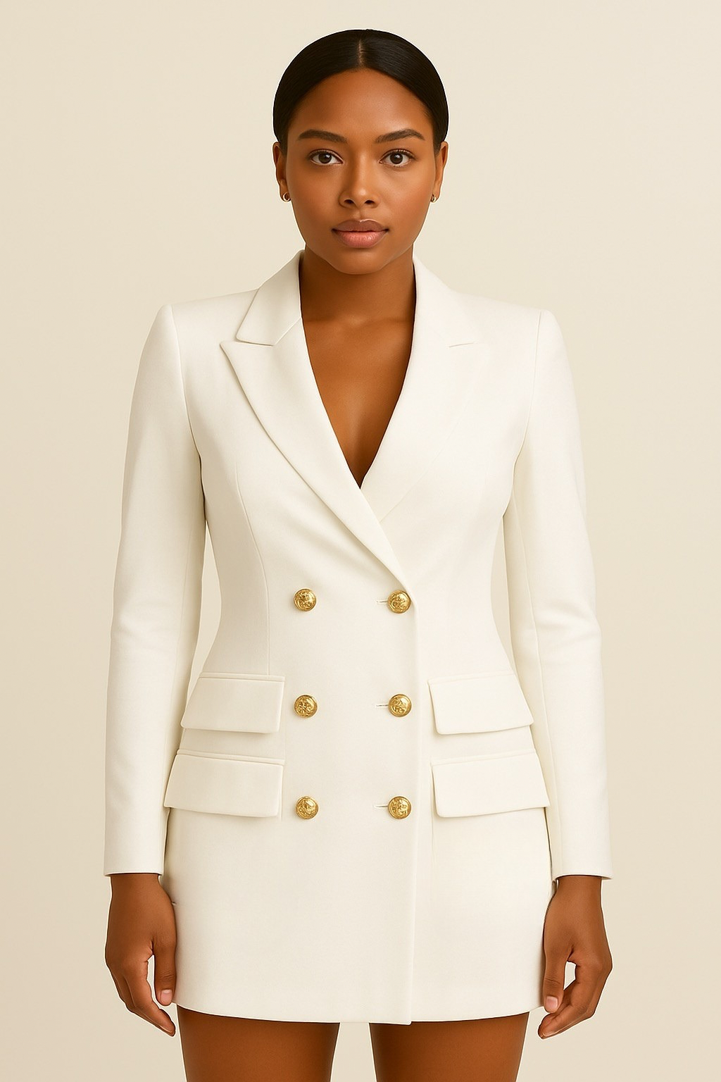 Women's Double-Breasted Blazer Dress 2