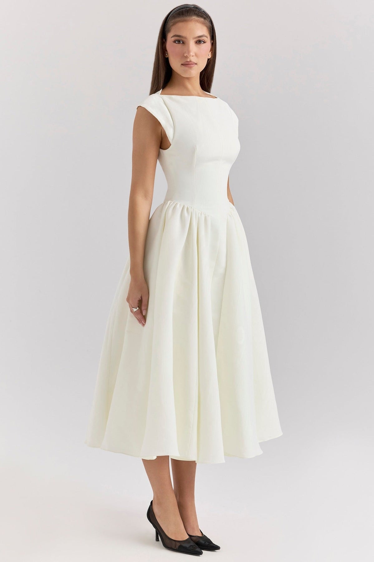 Women’s Fit-and-Flare Midi Dress 0