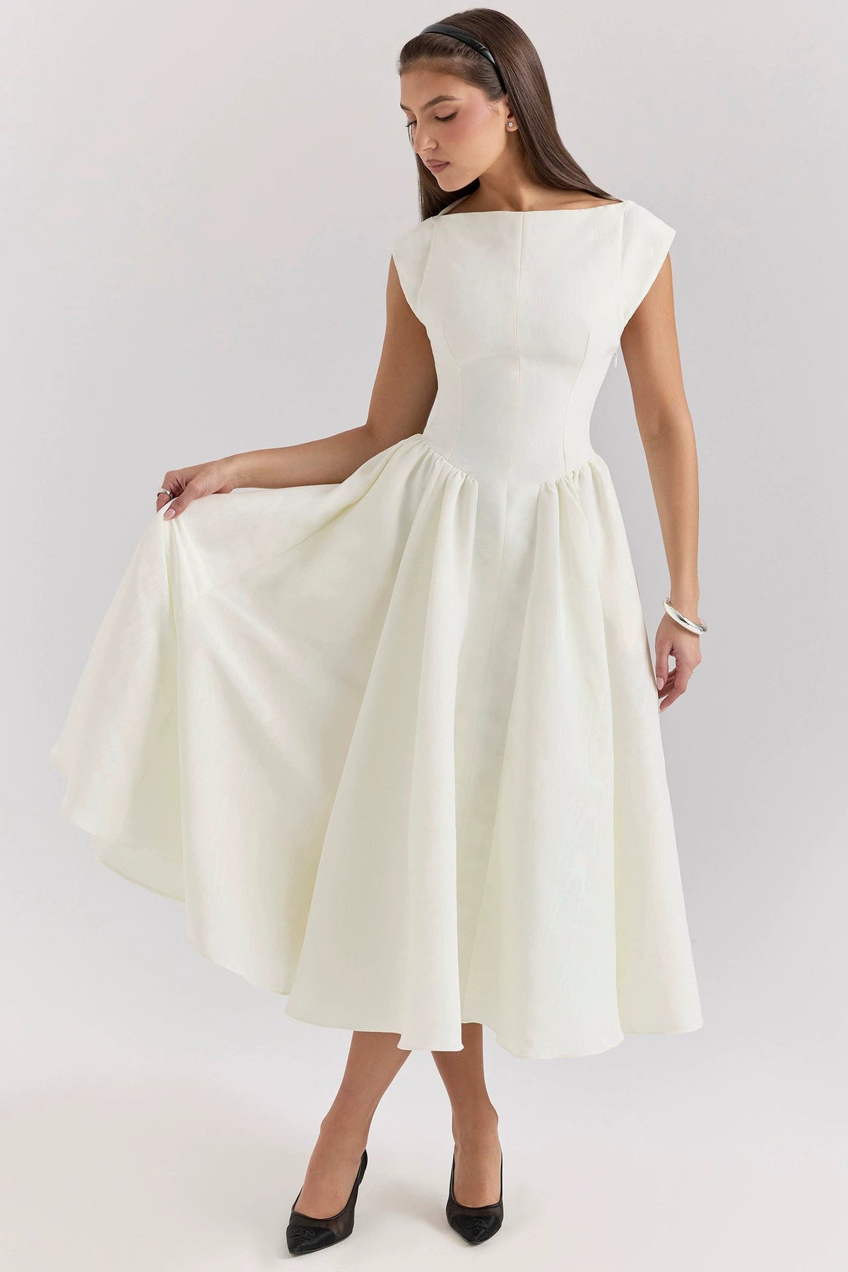 Women’s Fit-and-Flare Midi Dress 1