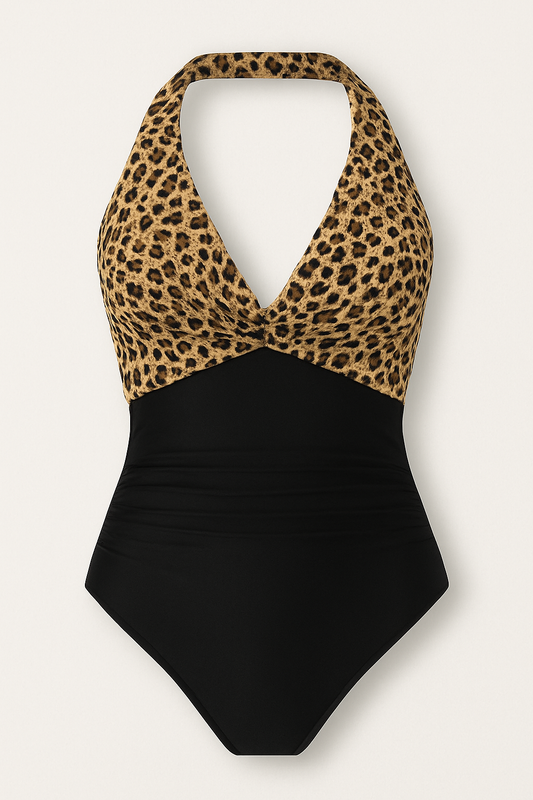 Women’s Halter Wrap One-Piece Swimsuit 0