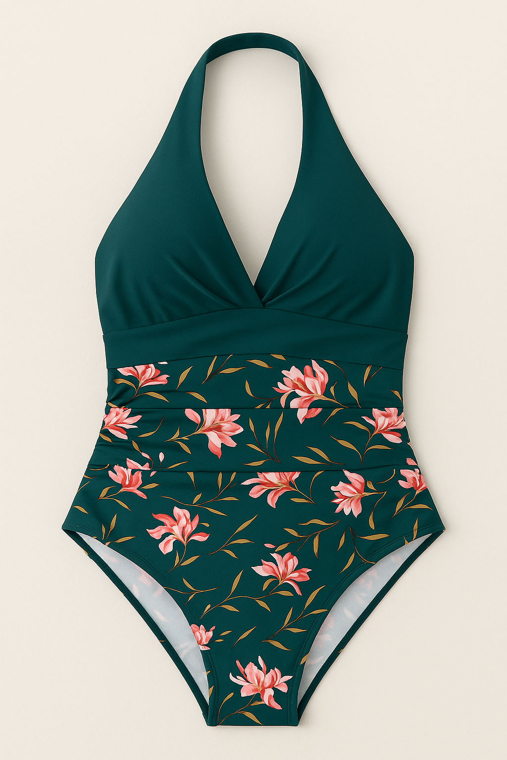 Women’s Halter Wrap One-Piece Swimsuit 8