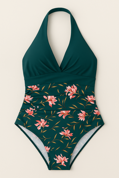 Women’s Halter Wrap One-Piece Swimsuit 8
