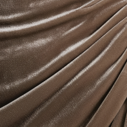 Women's Long Dress with Draped Neckline 2