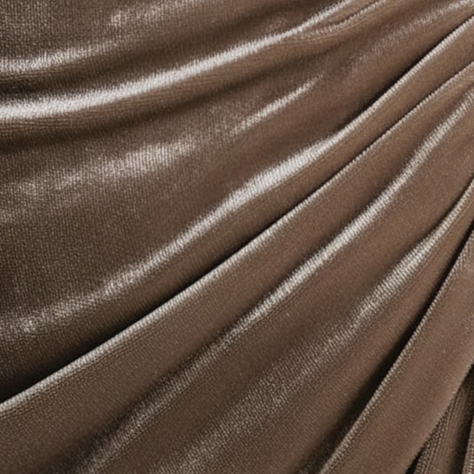 Women's Long Dress with Draped Neckline 2