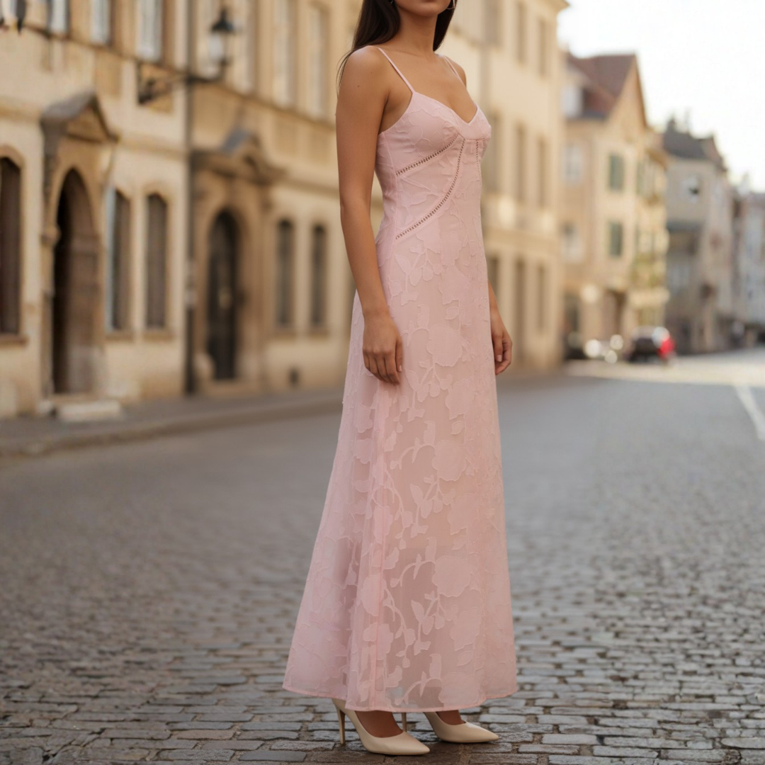 Women's Maxi Dress in Lace with Thin Straps 5
