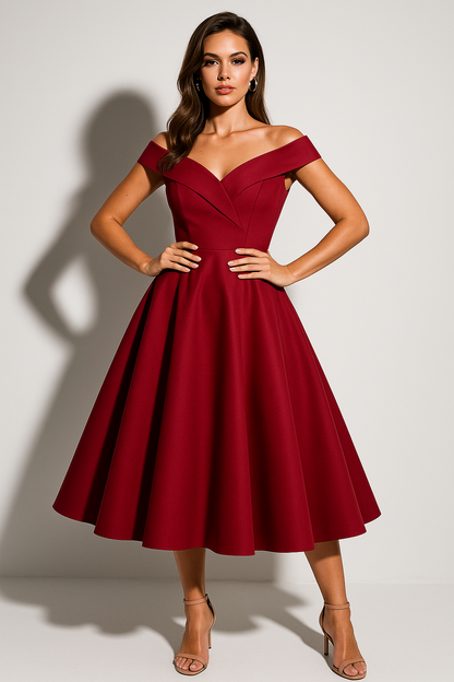 Women’s Off-Shoulder Midi Dress 3