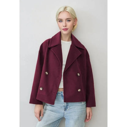 Women's short-cut, double-breasted jacket | EB 4