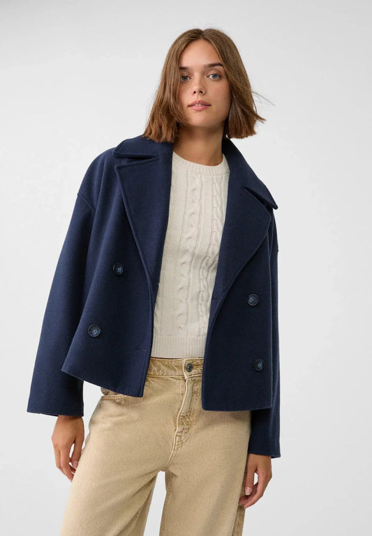 Women's short-cut, double-breasted jacket | EB 5