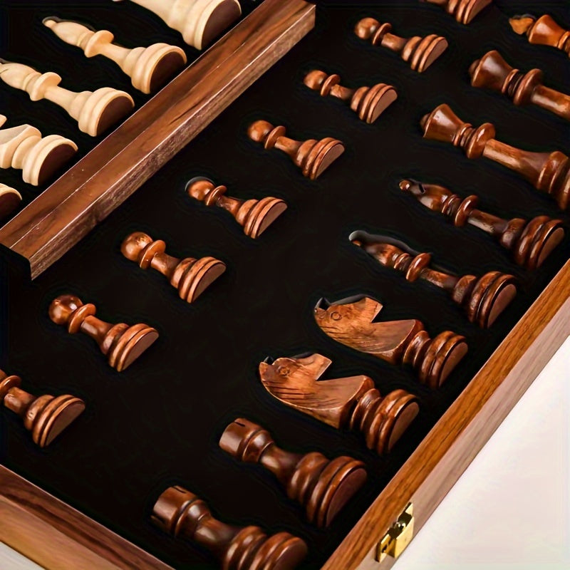 Wooden Chess Set - Perfect for Home and Travel 2