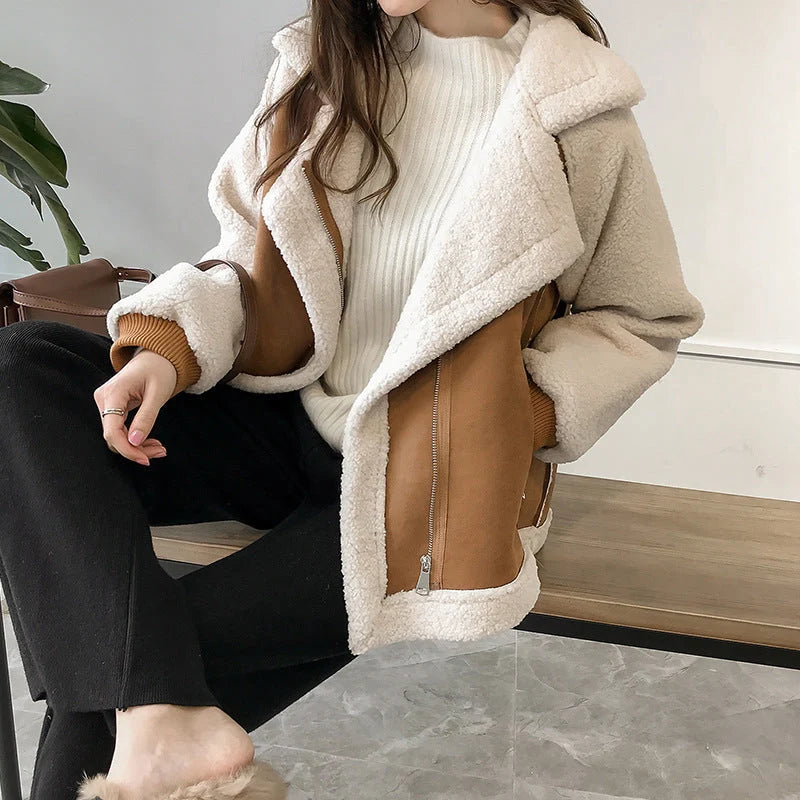 Wynn Plush Shearling Jacket | Oversized Aviator Winter Coat for Women 2