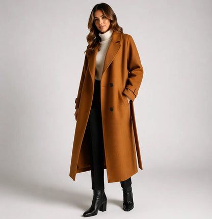 Wynora Wool Blend Overcoat | Double-Breasted Winter Coat for Women 2