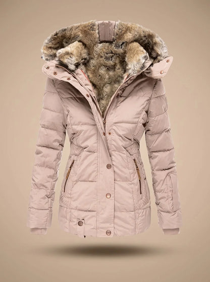 Wynter Long Puffer Coat | Quilted Insulation, Detachable Faux Fur Hood 9