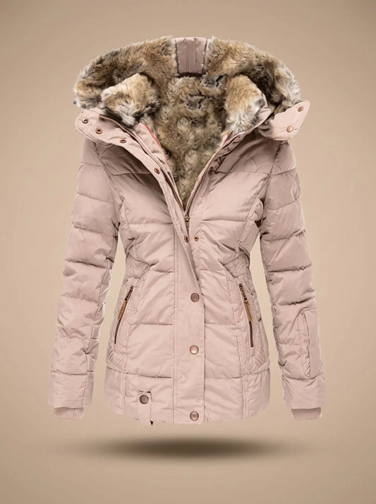 Wynter Long Puffer Coat | Quilted Insulation, Detachable Faux Fur Hood 9