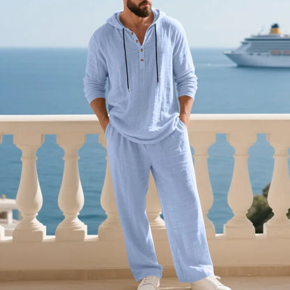 Effortless Linen Travel Suit