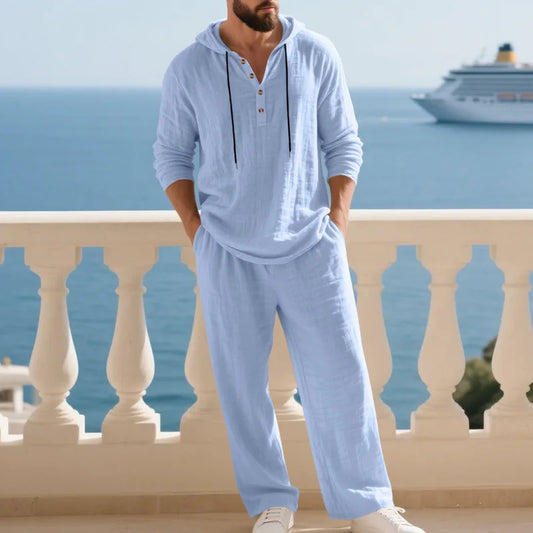 Effortless Linen Travel Suit