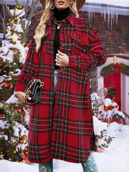 Emily | Stylish Warm Plaid Coat 9