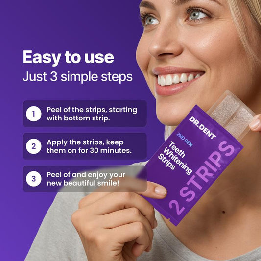 Radiant Smile | Teeth Whitening Strips with Color-Correction Technology | Enamel-Safe Formula for Sensitive Teeth 3
