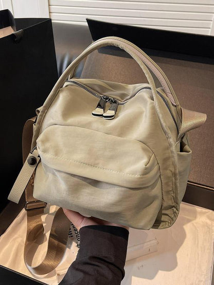 Women'S Elegant Solid Color Shoulder Bag, Fashionable Zipper Crossbody Bag for Daily Use, 2025 Fall & Winter Versatile High-Quality Daily Commuting Bag, Casual Shoulder Bag