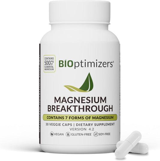 BIOptimizers | Magnesium Complex 500MG Supplement - Magnesium Glycinate, Citrate & Malate - Sleep Support, Stress Relief, Muscles & Relaxation