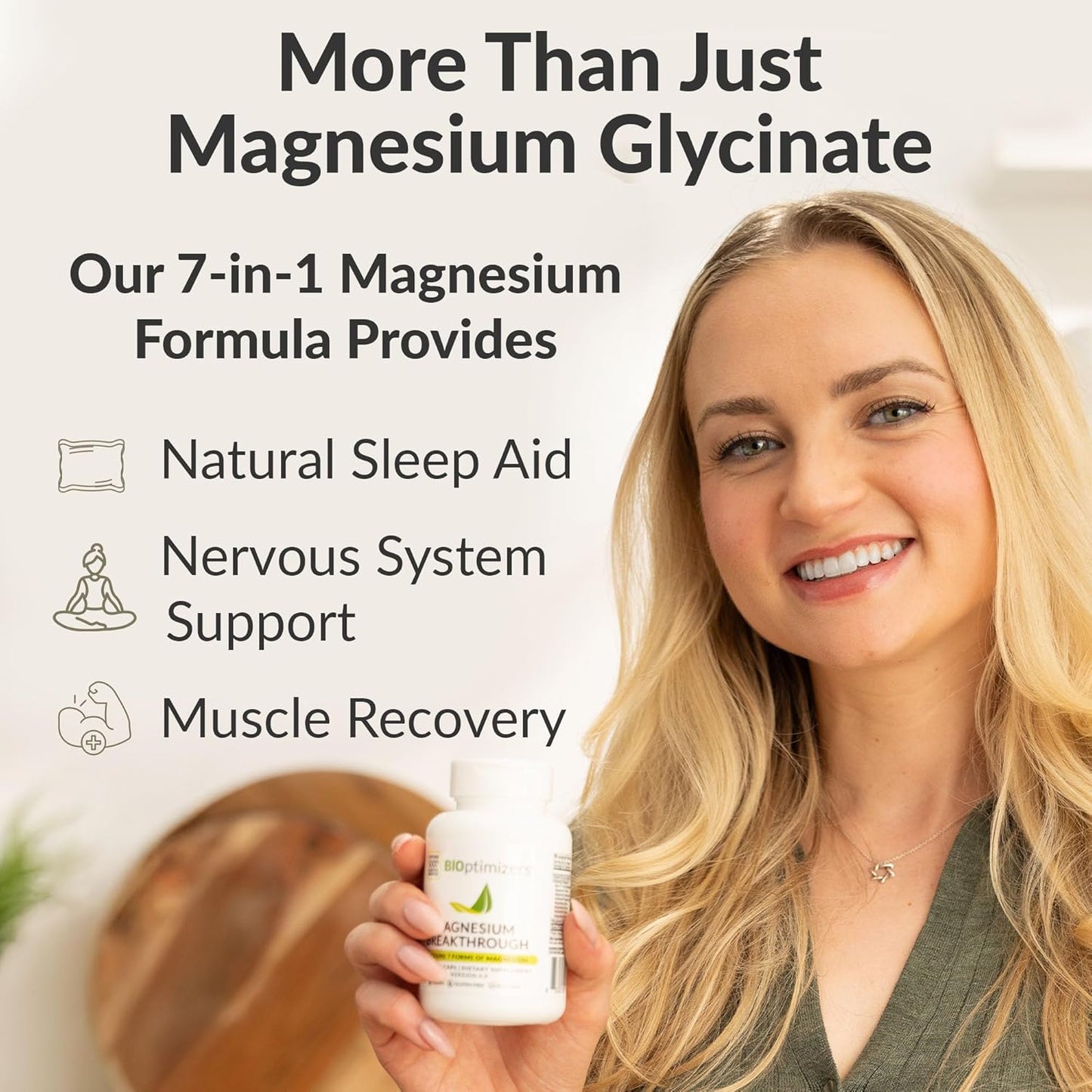 BIOptimizers | Magnesium Complex 500MG Supplement - Magnesium Glycinate, Citrate & Malate - Sleep Support, Stress Relief, Muscles & Relaxation